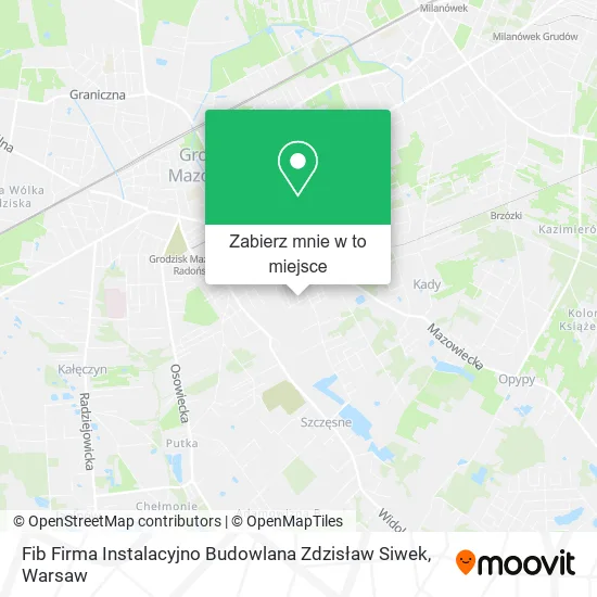 Mapa Fib Firma Instalacyjno Budowlana Zdzisław Siwek