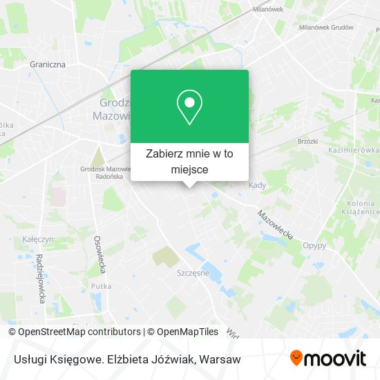 Mapa Usługi Księgowe. Elżbieta Jóźwiak