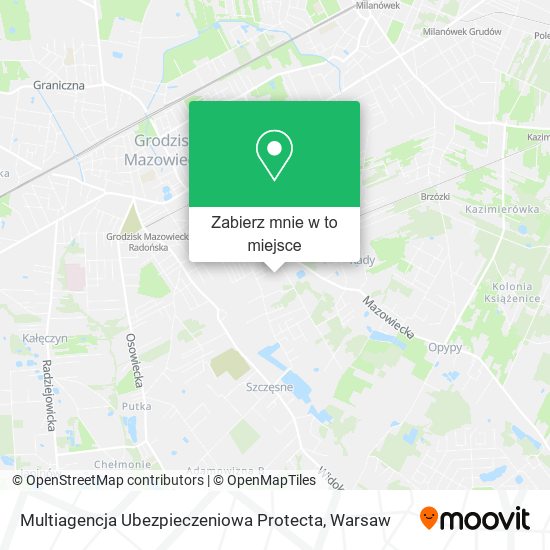 Mapa Multiagencja Ubezpieczeniowa Protecta