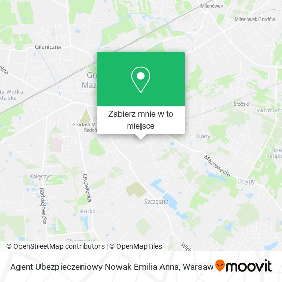 Mapa Agent Ubezpieczeniowy Nowak Emilia Anna