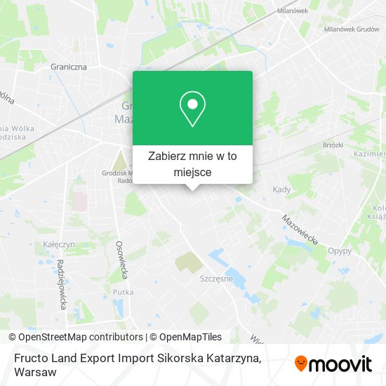 Mapa Fructo Land Export Import Sikorska Katarzyna