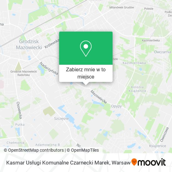 Mapa Kasmar Usługi Komunalne Czarnecki Marek