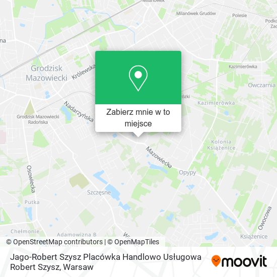 Mapa Jago-Robert Szysz Placówka Handlowo Usługowa Robert Szysz