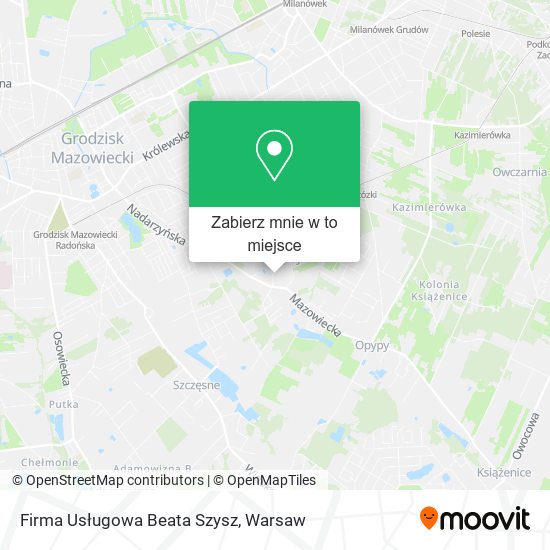 Mapa Firma Usługowa Beata Szysz