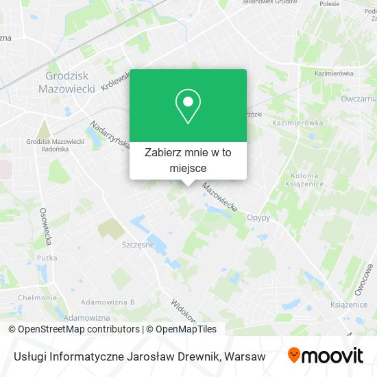 Mapa Usługi Informatyczne Jarosław Drewnik