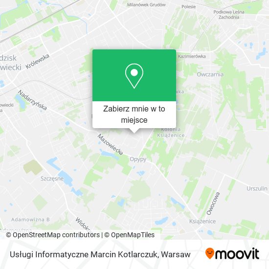 Mapa Usługi Informatyczne Marcin Kotlarczuk