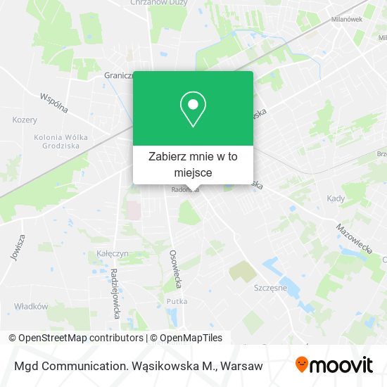 Mapa Mgd Communication. Wąsikowska M.