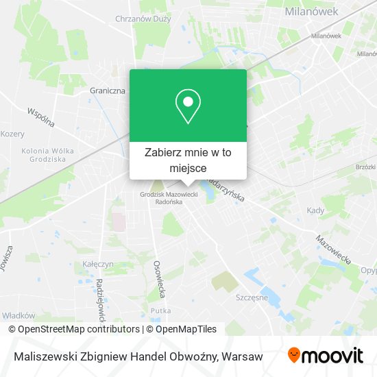 Mapa Maliszewski Zbigniew Handel Obwoźny