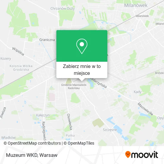 Mapa Muzeum WKD
