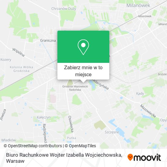 Mapa Biuro Rachunkowe Wojter Izabella Wojciechowska