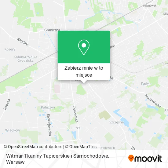 Mapa Witmar Tkaniny Tapicerskie i Samochodowe