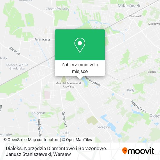 Mapa Dialeks. Narzędzia Diamentowe i Borazonowe. Janusz Staniszewski