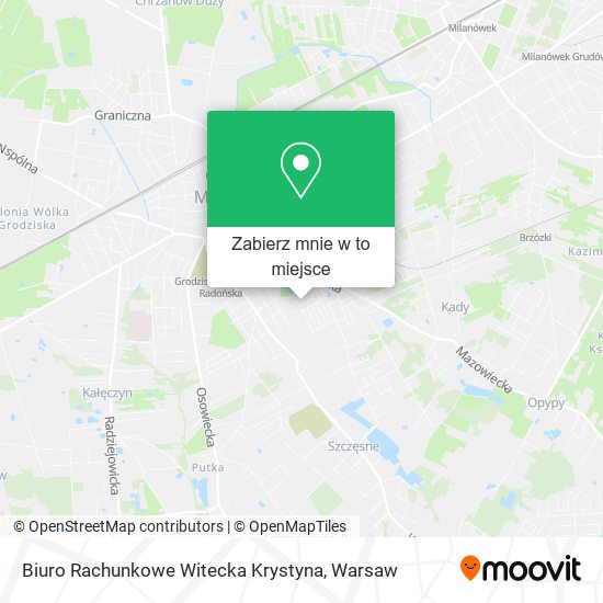 Mapa Biuro Rachunkowe Witecka Krystyna