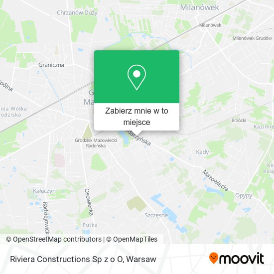 Mapa Riviera Constructions Sp z o O