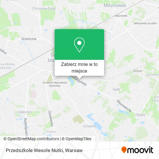 Mapa Przedszkole Wesołe Nutki