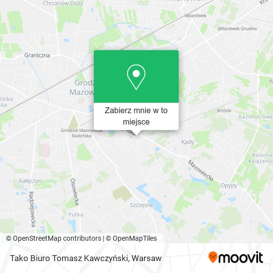 Mapa Tako Biuro Tomasz Kawczyński