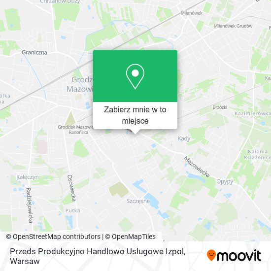 Mapa Przeds Produkcyjno Handlowo Uslugowe Izpol