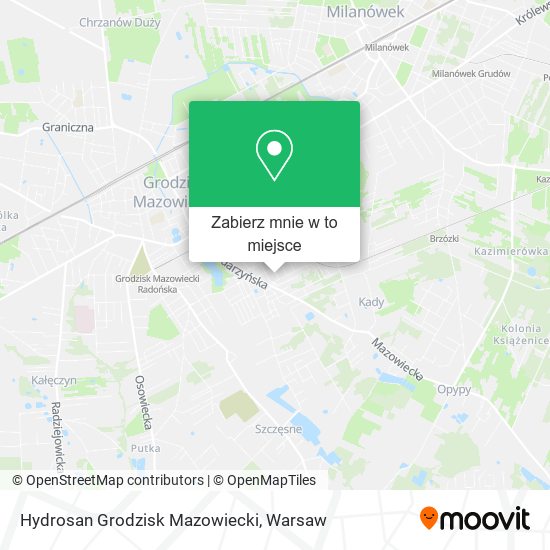 Mapa Hydrosan Grodzisk Mazowiecki