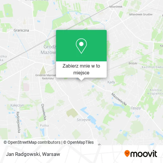 Mapa Jan Radgowski
