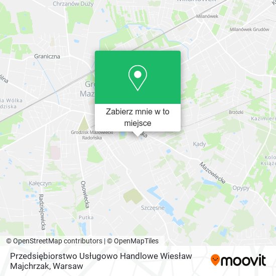 Mapa Przedsiębiorstwo Usługowo Handlowe Wiesław Majchrzak