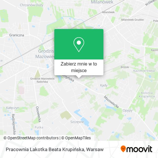 Mapa Pracownia Lakotka Beata Krupińska