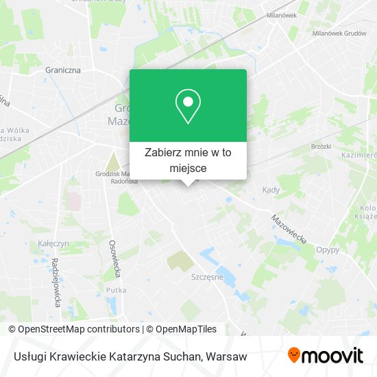 Mapa Usługi Krawieckie Katarzyna Suchan