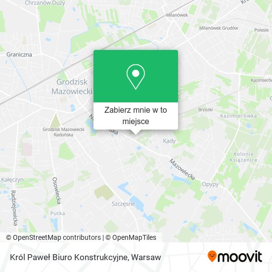 Mapa Król Paweł Biuro Konstrukcyjne