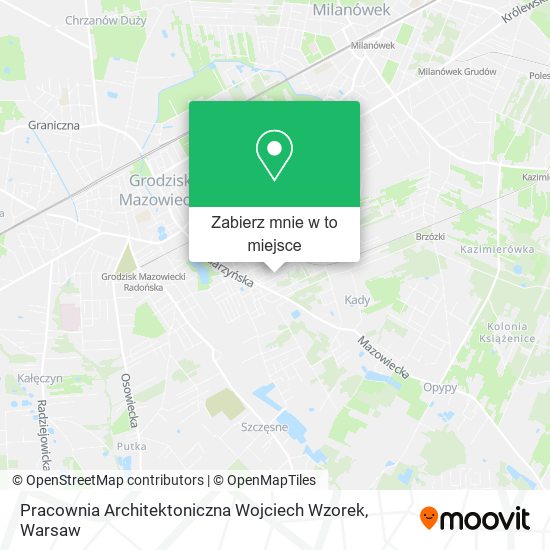 Mapa Pracownia Architektoniczna Wojciech Wzorek