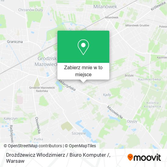 Mapa Drożdżewicz Włodzimierz / Biuro Komputer /