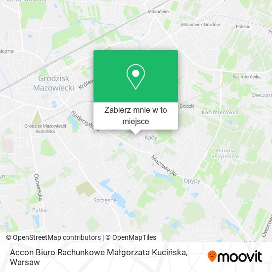 Mapa Accon Biuro Rachunkowe Małgorzata Kucińska