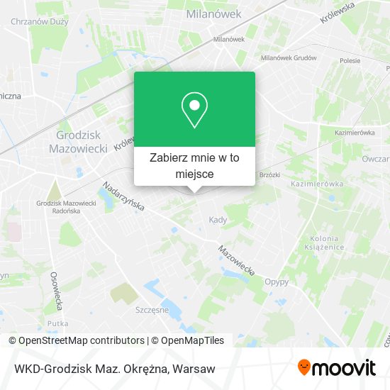 Mapa WKD-Grodzisk Maz. Okrężna