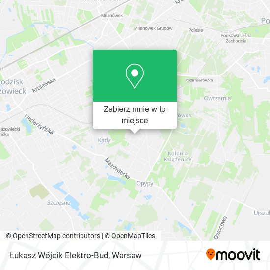 Mapa Łukasz Wójcik Elektro-Bud