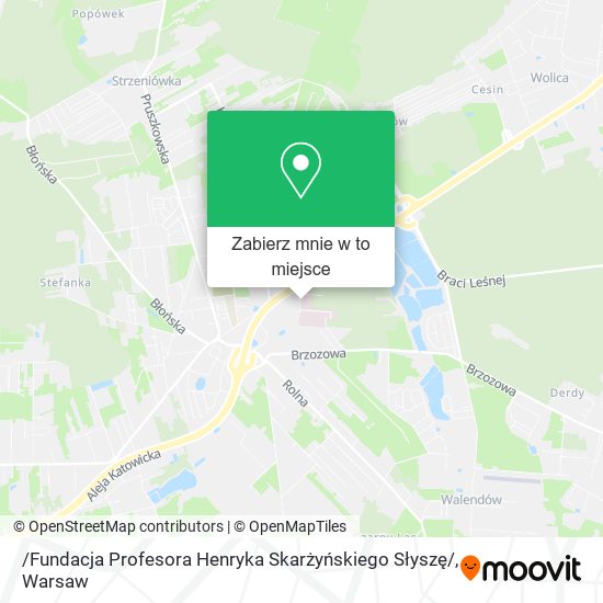 Mapa /Fundacja Profesora Henryka Skarżyńskiego Słyszę/