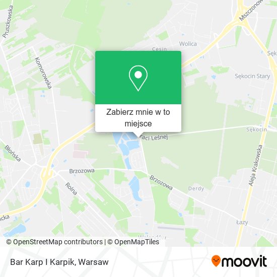 Mapa Bar Karp I Karpik