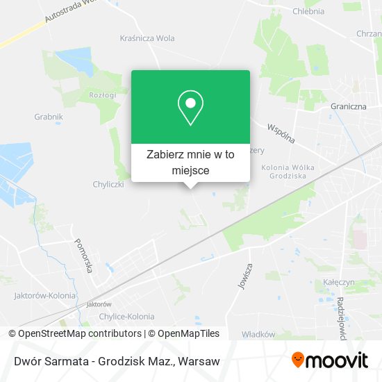 Mapa Dwór Sarmata - Grodzisk Maz.