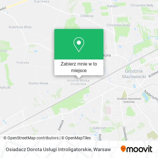 Mapa Osiadacz Dorota Usługi Introligatorskie