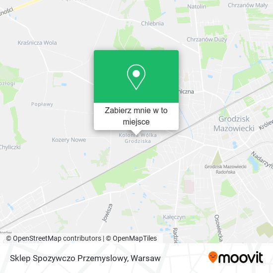 Mapa Sklep Spozywczo Przemyslowy