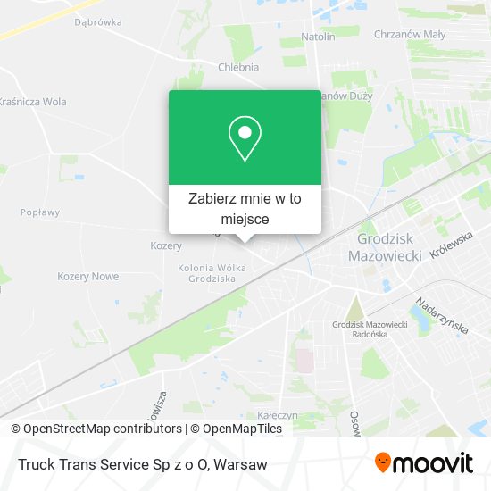 Mapa Truck Trans Service Sp z o O