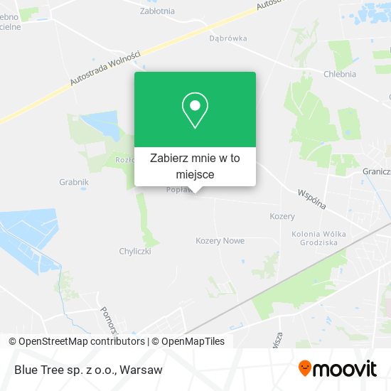 Mapa Blue Tree sp. z o.o.