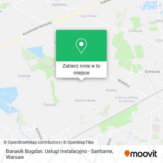 Mapa Banasik Bogdan. Usługi Instalacyjno - Sanitarne