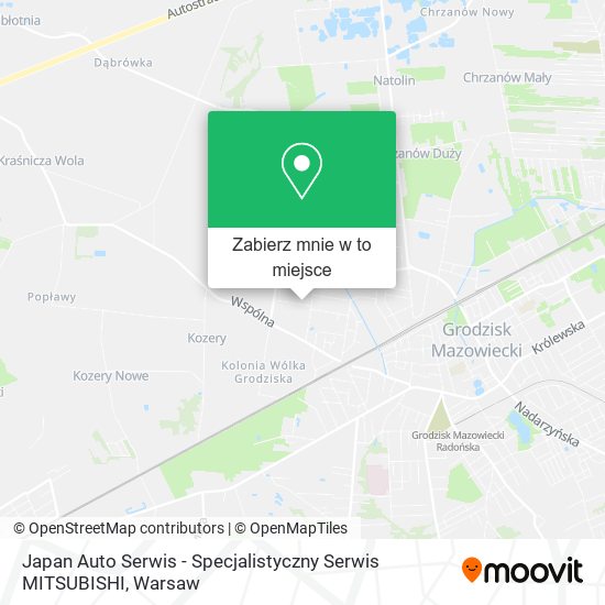 Mapa Japan Auto Serwis - Specjalistyczny Serwis MITSUBISHI