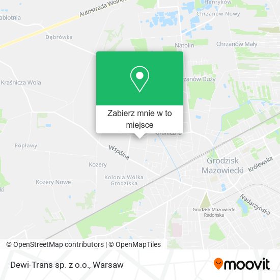 Mapa Dewi-Trans sp. z o.o.
