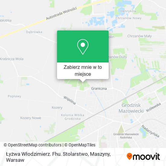 Mapa Łyżwa Włodzimierz. Fhu. Stolarstwo, Maszyny