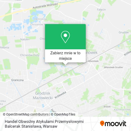 Mapa Handel Obwoźny Atykulami Przemysłowymi Balcerak Stanisława