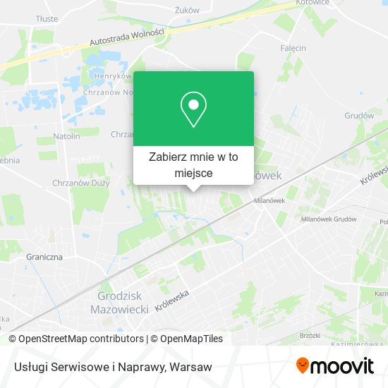 Mapa Usługi Serwisowe i Naprawy