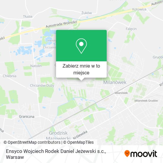 Mapa Ensyco Wojciech Rodek Daniel Jeżewski s.c.