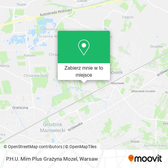 Mapa P.H.U. Mim Plus Grażyna Mozel