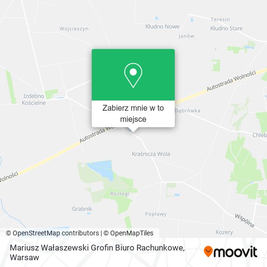 Mapa Mariusz Wałaszewski Grofin Biuro Rachunkowe