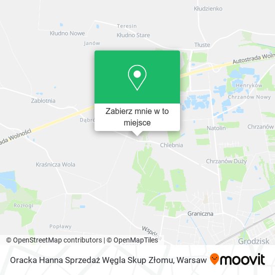 Mapa Oracka Hanna Sprzedaż Węgla Skup Złomu