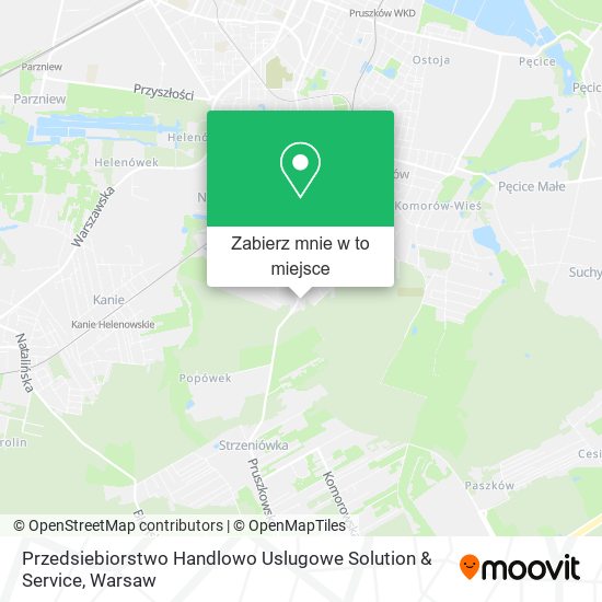 Mapa Przedsiebiorstwo Handlowo Uslugowe Solution & Service